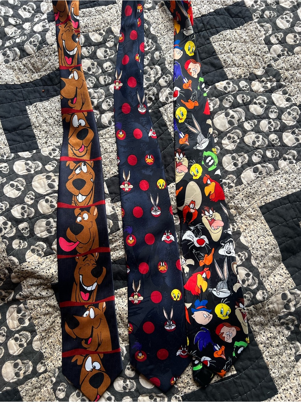 Vintage 90s toon tie bundle . Adult sizes